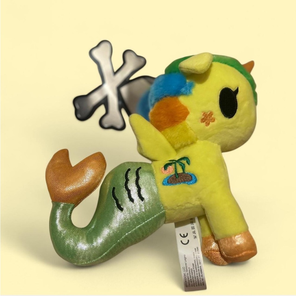 TOKIDAKI multicoloured mermaid plushie